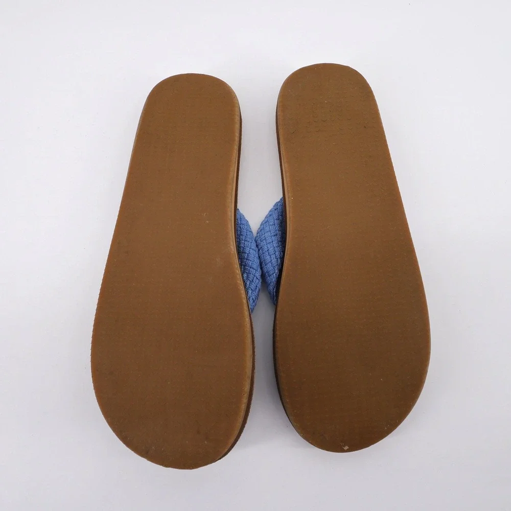 Vineyard Vines Woven Strap Flip Flop Sandals Blue Mens 11